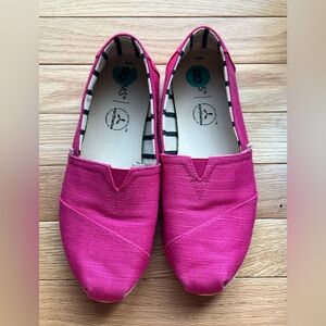 TOMS Pink Alpargata Slip-On